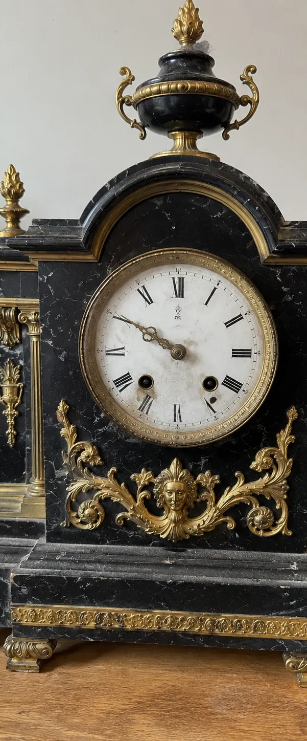 Pendule cheminée avant