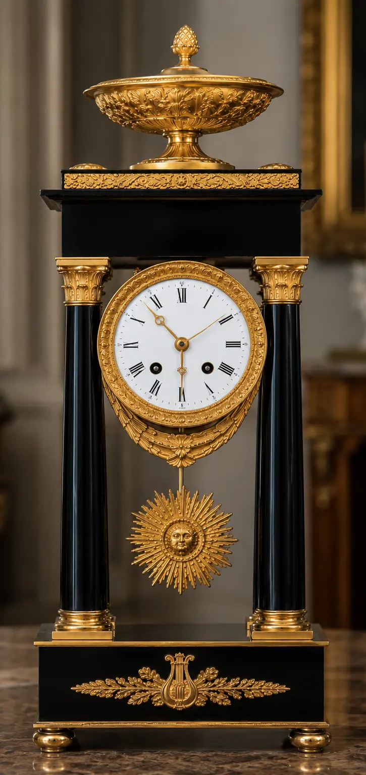 REstauration pendule empirel après
