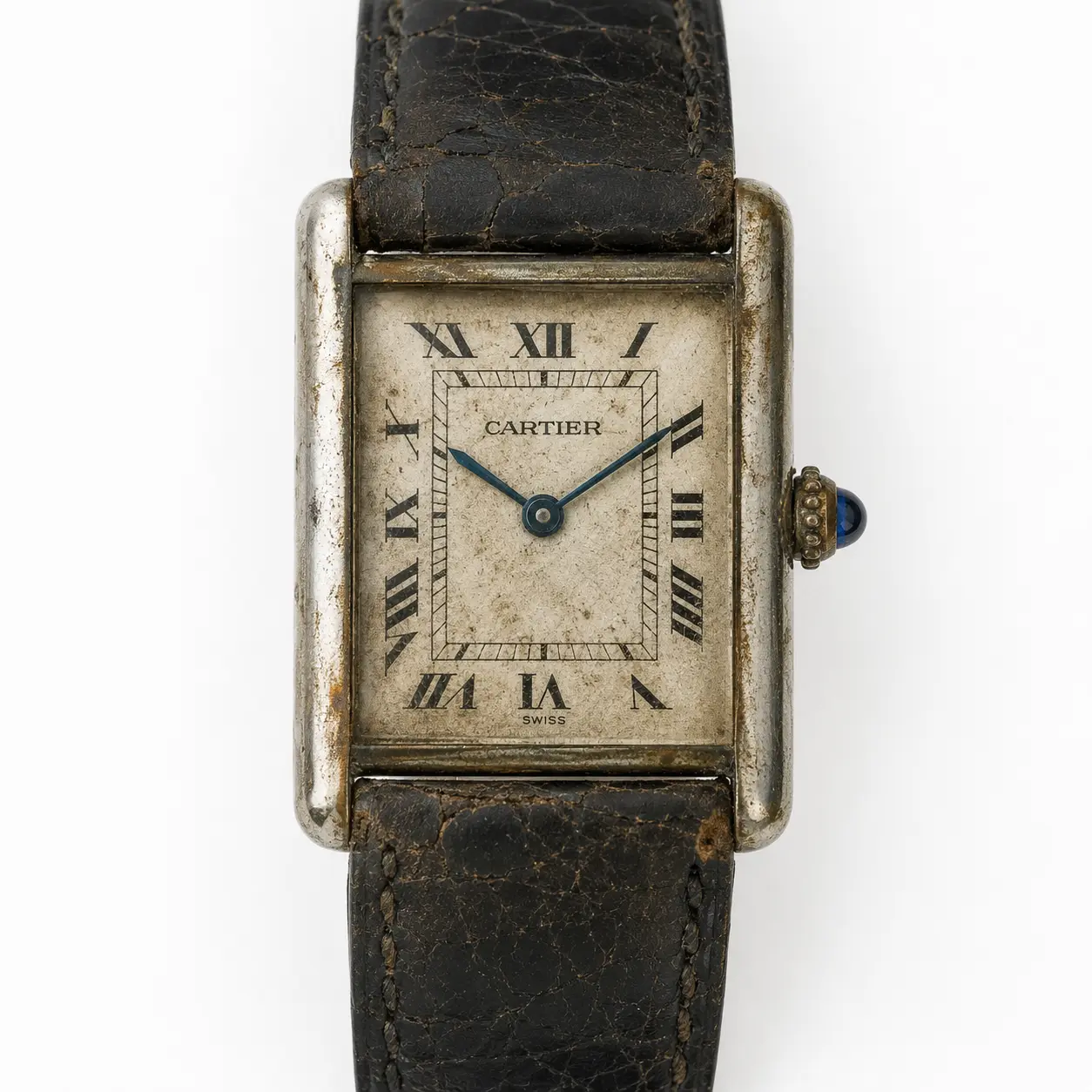 Montre Cartier avant réparation
