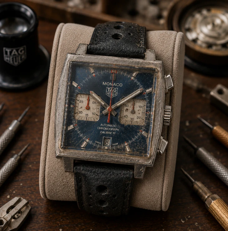 Montre TAG Heuer avant restauration